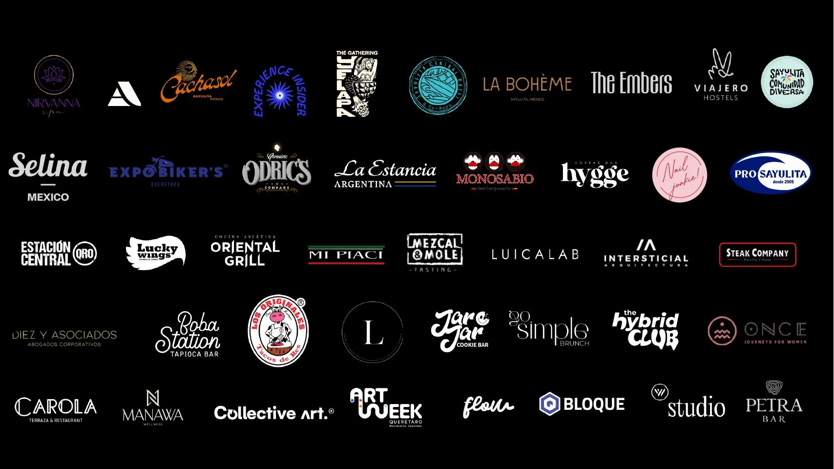 Logos de marcas que han trabajado con Alter Ego Creative Studio